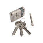 Police Approved Euro Door Cylinder - Satin Nickel