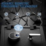 Fingerprint Fireproof Safe Box with Dual Alarm