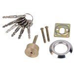 Euro Copper Round Rim Cylinder Door Lock Replacement