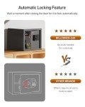 Billconch Smart Gun Safe with Fingerprint Access