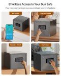 Billconch Smart Gun Safe with Fingerprint Access