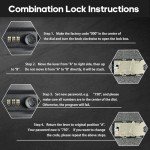 Portable Pistol Safe with Combination Lock, Black