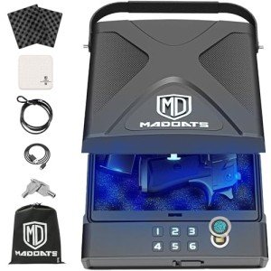 Portable Biometric Gun Safe for Travel and Vehicles