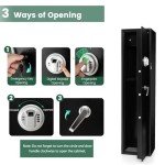 TANGZON Biometric 5-Gun Safe with Keypad Storage