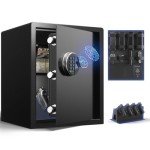 Grimtron Biometric Fingerprint Safe with Keypad