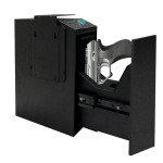 Gun Safe Biometric Pistol Safe, Mounted Nightstand Quick Access Handgun Safe and Diversion Safe for Car, Truck, Desk, Bedside, Wall with Security Fingerprint, Key Access, PIN Code