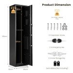 TANGZON 5-Gun Rifle Cabinet with Digital Lock