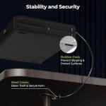 ONNAIS Large Biometric Gun Safe - Fingerprint Pistol Safe with Internal Light, Three Unlock Methods, and Emergency Power Supply, Gun Lock Box for Home, Bedside, Nightstand, and Car Use