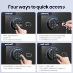 Grimtron Biometric Fingerprint Safe with Keypad