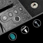 Gun Safe Biometric Pistol Safe, Mounted Nightstand Quick Access Handgun Safe and Diversion Safe for Car, Truck, Desk, Bedside, Wall with Security Fingerprint, Key Access, PIN Code