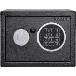 Barska Digital Keypad Home & Office Steel Security Safe Lock Box with Deadbolts - 0.22 Cu Ft Compact