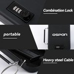 Gun Safe Case for Bedside, Nightstand, Car, Under Bed Stack-On Pistol Safe, Small Hidden Handgun Safe Portable Money Safe with 3 Digits Combination Lock, Quick-access Lid Safety Device (300CY-H)