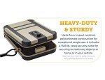 SnapSafe Treklite Combination Lock Box - Polycarbonate Portable and Lightweight Gun Lock Box - With Keyed Lock and Foam Lining - Ideal for Travel, TSA Approved - XL, 10 x 7 x 2 Inches