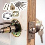 Euro Copper Round Rim Cylinder Door Lock Replacement