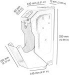 TAHALI Mounted Gun Safe,Handgun Safe, Auto Open Lid Smart Pistol Safe with Biometric Fingerprint and 2 Keys for Nightstand, Desk, Bed Side