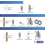 XFORT® Chrome Euro Cylinder Lock with Keys