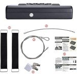 TAHALI Gun Safe,Quick-Access Pistol Safe for Handgun&Ammo with Biometric Fingerprint Lock or keys Lock for Home Bedside Nightstand Car
