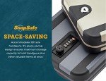 SnapSafe Treklite Combination Lock Box - Polycarbonate Portable and Lightweight Gun Lock Box - With Keyed Lock and Foam Lining - Ideal for Travel, TSA Approved - XL, 10 x 7 x 2 Inches