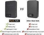 BOOSTEADY Gun Safes for Pistols, Small Pistol Safe Handgun Portable Safe with 4 Digits Combination Lock for Gun Storage, Plastic Handgun Case for Car, Home, Travel