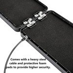BOOSTEADY Gun Safes for Pistols, Small Pistol Safe Handgun Portable Safe with 4 Digits Combination Lock for Gun Storage, Plastic Handgun Case for Car, Home, Travel