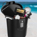 Portable Bucket Lock, Cipher Safe Box, Anti Theft, 3-digit Combination Lock, for Outdoor, Beach, Car, Caravan, Camping, Sports, Travel, Shopping (Black)