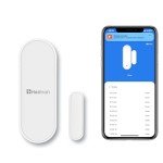 HEIMAN WiFi Door Sensor, Smart Window Door Sensor Alarm, Contact Sensor for Home Security, Wireless Magnetic Door Open Detector and APP Remote Notification Compatible with Alexa and Google Assistant