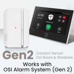 OSI Wireless Contact Sensors (Gen 2) White - Accessory for OSI Smart Alarm System (Gen 2), Wi-Fi Wireless Door & Window Sensor, with 3M Adhesive, use on Windows, Doors, Patio Door etc.
