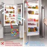 DAYTECH Freezer Door Alarm with Delay 1/2/3/4 Mins When Left Open Window Chime Close Doors Reminder Refrigerator Door Alarm Sensor 0 to 120 dB for Fridge Home Store White 1 Pack