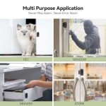 VOXON Wireless Door and Window Alarm Sensor 10 Pack 2 Modes Magnetic Window Door Burglar Alarm with 100dB Loud for Kids Safety Home Shop Security