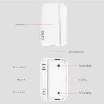 OSI Wireless Contact Sensors (Gen 2) White - Accessory for OSI Smart Alarm System (Gen 2), Wi-Fi Wireless Door & Window Sensor, with 3M Adhesive, use on Windows, Doors, Patio Door etc.