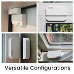 OSI Wireless Contact Sensors (Gen 2) White - Accessory for OSI Smart Alarm System (Gen 2), Wi-Fi Wireless Door & Window Sensor, with 3M Adhesive, use on Windows, Doors, Patio Door etc.