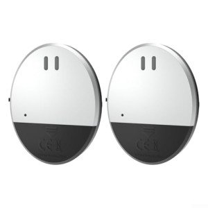 Door Alarm Sensor Slim Vibration Alarm,130dB For Window Vibration Alarm Sensor Compact Design For Effective Intruder Deterrence In Home Security Systems(2pcs)