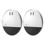 Door Alarm Sensor Slim Vibration Alarm,130dB For Window Vibration Alarm Sensor Compact Design For Effective Intruder Deterrence In Home Security Systems(2pcs)