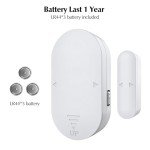 Chatthen Window Lock Burglary Protection, Door Alarm 130 dB Set of 4 with Batteries, 5 Different Modes Possible