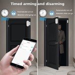 WiFi Door Window Sensor Alarm: WiFi Door Sensor with App Alerts, 120 dB Siren,Timed Arming and Disarming, Pool Alarm for Kids Safety, Window Alarm Compatible with Alexa Google Assistant (1pack)