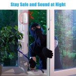 SanJie Smart WiFi Door Sensor Alarm for Kids Safety, Window Door Real-time Alarm , No Hub Required, Trigger Phone Notification,for Home Security Bussiness Burglar Alert with Alexa Google Assistant