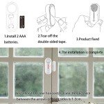 WiFi Door Window Sensor Alarm: WiFi Door Sensor with App Alerts, 120 dB Siren,Timed Arming and Disarming, Pool Alarm for Kids Safety, Window Alarm Compatible with Alexa Google Assistant (1pack)