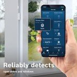 Bosch Smart Home door/window contact II [+M], smart sensor for energy-efficient heating, flexible use in the Bosch Smart Home system or in manufacturer-independent Matter systems, set of 3