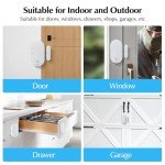 Chatthen Window Lock Burglary Protection, Door Alarm 130 dB Set of 4 with Batteries, 5 Different Modes Possible