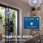 Bosch Smart Home door/window contact II [+M], smart sensor for energy-efficient heating, flexible use in the Bosch Smart Home system or in manufacturer-independent Matter systems, set of 3