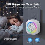 TECKNET Wireless Door and Window Open Sensor Alarm Chime, 1000Ft Operating Range 61 Chimes Adjustable Volume with Mute Mode LED Indicators Doorbell, Door Alarm Sensor for Home Store Office