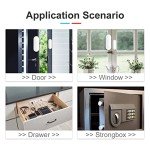 WiFi Door Window Sensor: Smart Contact Sensor with App Alerts, Door Open Detector Compatible with Alexa Google Assistant, Entry Detector Sensor for Home Security and Home Automation (4-Pack)