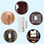 WiFi Door Sensor Window Detector: Smart Window Contact Sensor, Wireless Magnetic Door Open Detector with Free Notification Alerts, Compatible with Alexa Google Assistant (2-Pack)