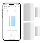 2 Pack SONOFF SNZB-04P Zigbee Door Window Sensor, Send Alert to Your Smartphone for Home Security, Compatible with Alexa/Google Home, SONOFF Zigbee Bridge Required, Batteries Included