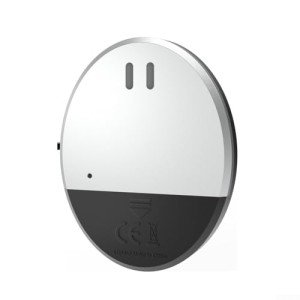 Oniissy Ultra Slim Vibration Alarm Sensor for Windows Doors 130dB Loud Siren Glass Break Detector Easy Install No Drilling Home Office Security Travel Protection Black Silver(2pcs)