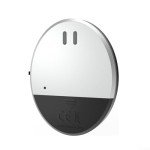 Oniissy Ultra Slim Vibration Alarm Sensor for Windows Doors 130dB Loud Siren Glass Break Detector Easy Install No Drilling Home Office Security Travel Protection Black Silver(2pcs)