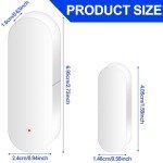 Asfrode WiFi Door Sensor, Intelligent Window Contact Sensor, Wireless Window Sensor Detector, Window Door Sensor with Alarm, Contact Sensor for Home Security, Compatible with Alexa, Google Assistant