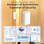 2 Pack SONOFF SNZB-04P Zigbee Door Window Sensor, Send Alert to Your Smartphone for Home Security, Compatible with Alexa/Google Home, SONOFF Zigbee Bridge Required, Batteries Included