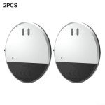 Oniissy Ultra Slim Vibration Alarm Sensor for Windows Doors 130dB Loud Siren Glass Break Detector Easy Install No Drilling Home Office Security Travel Protection Black Silver(2pcs)