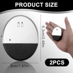 2pcs Window Vibration Alarm Sensor 130dB Siren Ultra Slim Window Alarms Glass Break Security Alert Alarm Sensors Window Vibration Alarms Stick on for Home Office Caravans Dorm Shed Doors Windows RV